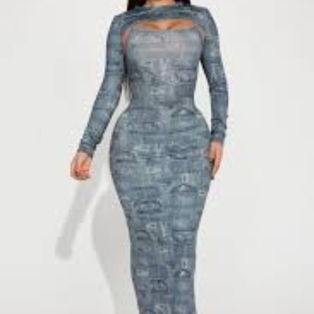 Denim Riot Maxi Dress